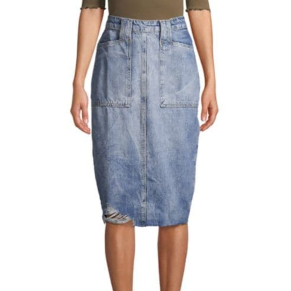 Elisa Denim Pencil Skirt from We The People